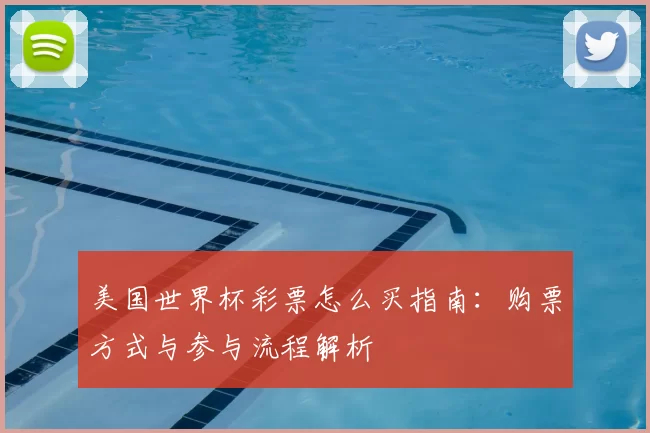 美国世界杯彩票怎么买指南：购票方式与参与流程解析