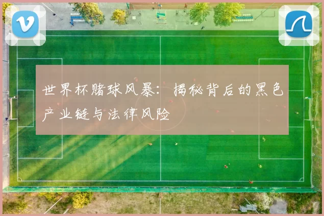 世界杯赌球风暴：揭秘背后的黑色产业链与法律风险