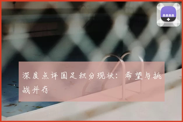 深度点评国足积分现状：希望与挑战并存